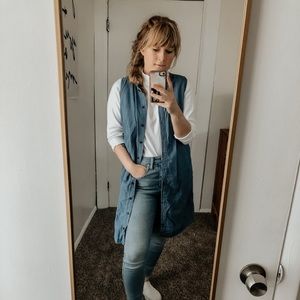 Jcrew denim vest/dress